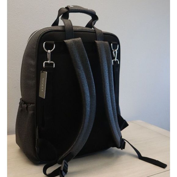 Guess S7964902 Unisex Coal Allover G Print PU Leather Lottie Travel Backpack $39 - Picture 4 of 10